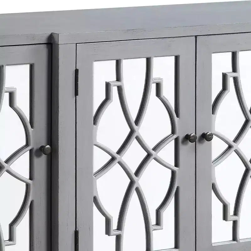 Table d'appoint Magdi 60 po, fini gris antique - Acme Furniture