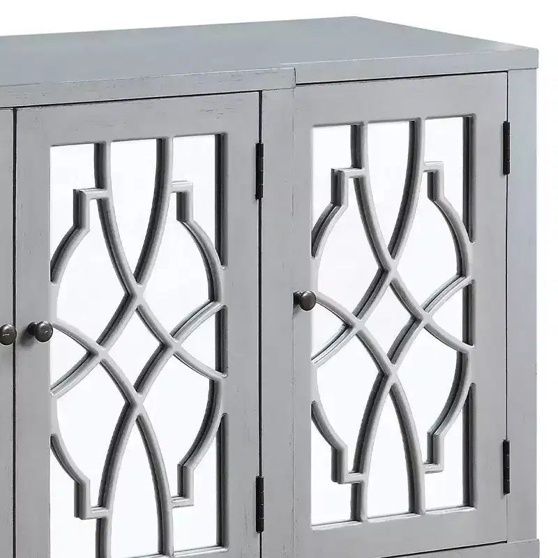 Table d'appoint Magdi 60 po, fini gris antique - Acme Furniture