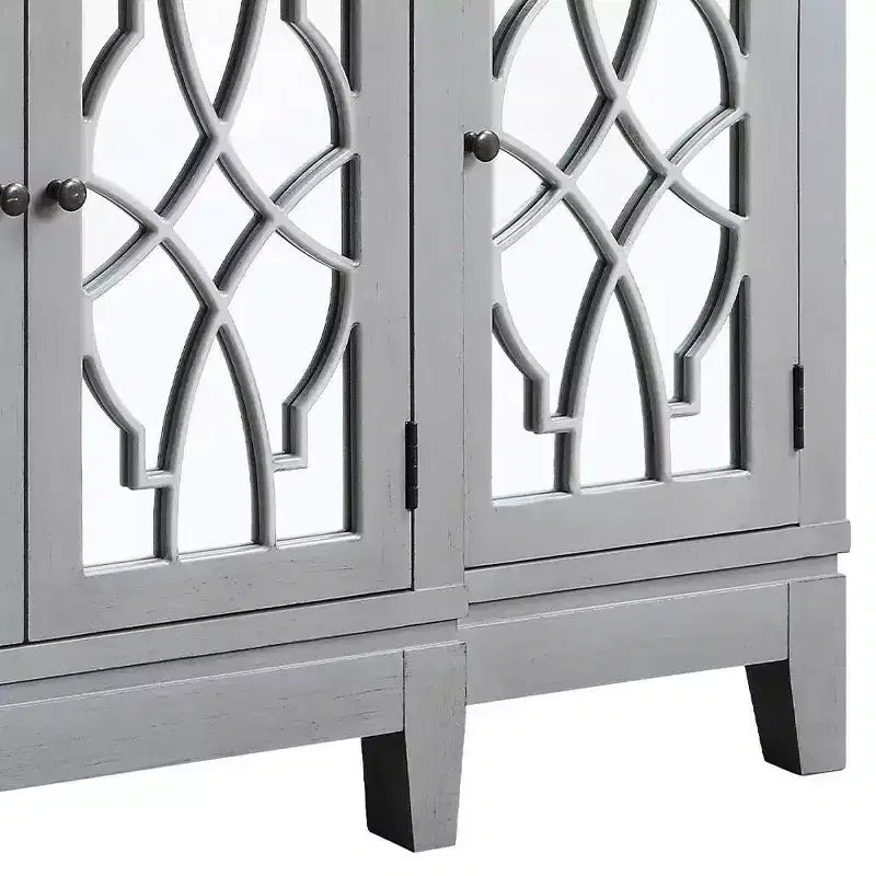 Table d'appoint Magdi 60 po, fini gris antique - Acme Furniture