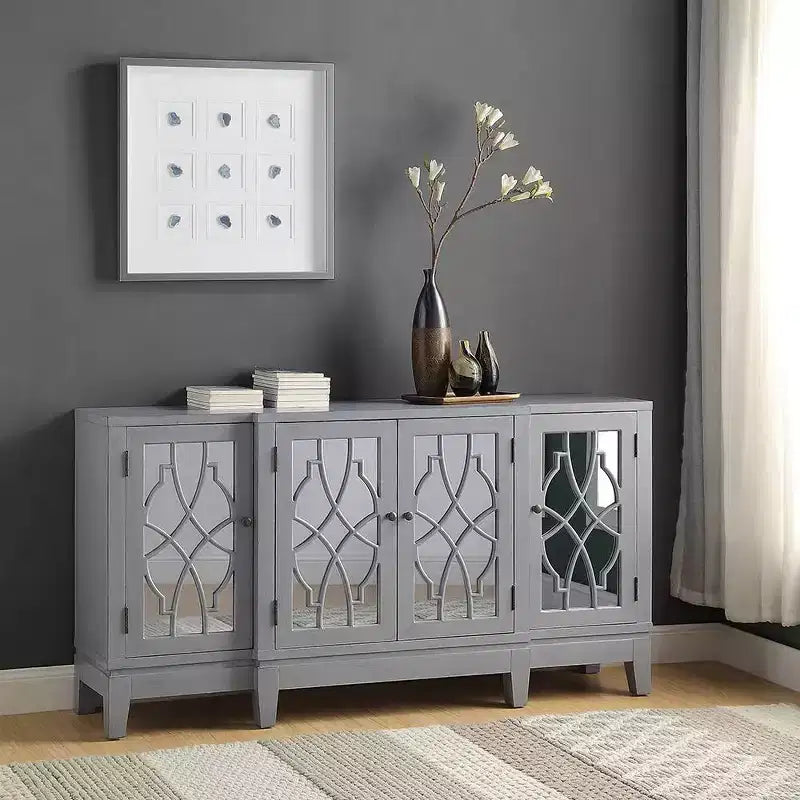 Table d'appoint Magdi 60 po, fini gris antique - Acme Furniture