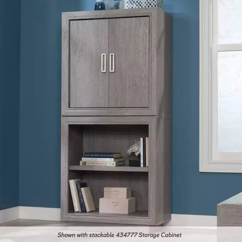 Meuble bas de bureau 2 portes Sauder Hayes Garden Chêne Cendré