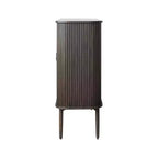Storied Home Chêne Armoire de Rangement Décorative 2 Portes, 28,5 po (72 cm) de Hauteur : Bois d'Hévéa et MDF, Aucun Assemblage Requis