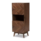 Hartman Armoire de rangement en bois Noyer brun - Baxton Studio