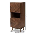 Hartman Armoire de rangement en bois Noyer brun - Baxton Studio