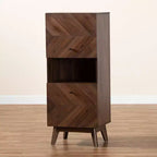 Hartman Armoire de rangement en bois Noyer brun - Baxton Studio