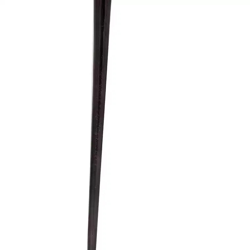 Olivia & May Table d'appoint ovale abstraite en aluminium avec plateau en verre teinté noir