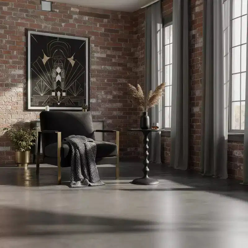 Table d'appoint Urban Port ronde 22 po en fonte d'aluminium texturée martelée, noire