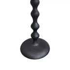 Table d'appoint Urban Port ronde 22 po en fonte d'aluminium texturée martelée, noire