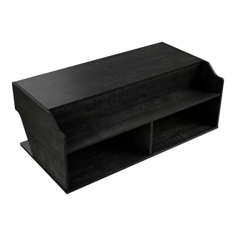 Table basse relevable transitionnelle Hawkpoint 44" chêne noir recyclé - miBasics