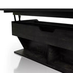 Table basse relevable transitionnelle Hawkpoint 44" chêne noir recyclé - miBasics