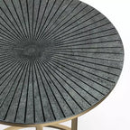 2 tables gigognes Oakdale nickel antique/cuivre antique - WyndenHall