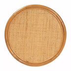 Table d'appoint en rotin Louis de bali & pari miel clair : aucun assemblage requis, table d'appoint ronde en osier