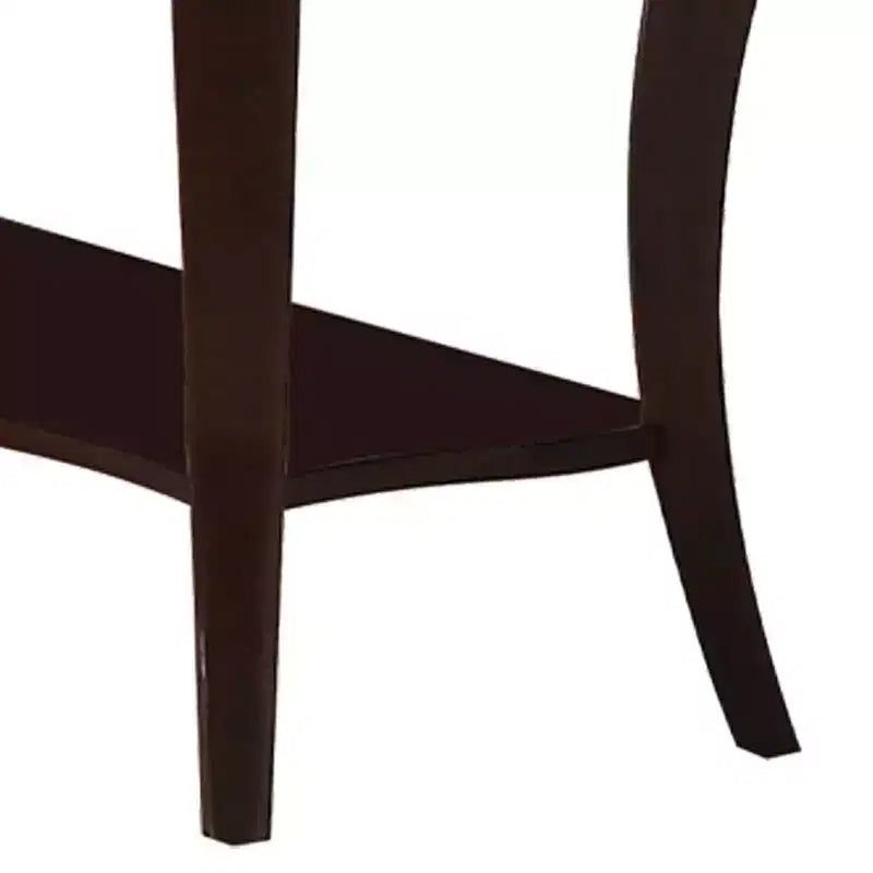 Console Mathias, fini blanc et noyer, de Meubles Acme