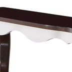 Console Mathias, fini blanc et noyer, de Meubles Acme