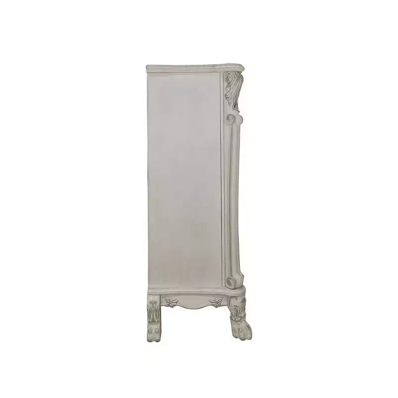 Acme Furniture Dresden II 42 po, Tiroirs de rangement décoratifs, fini blanc cassé : Commode à 5 tiroirs, en bois composite, aucun assemblage requis