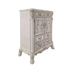 Acme Furniture Dresden II 42 po, Tiroirs de rangement décoratifs, fini blanc cassé : Commode à 5 tiroirs, en bois composite, aucun assemblage requis