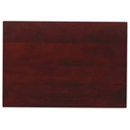 WyndenHall Ebsen Table d'appoint en métal et bois Cognac : Table d'appoint rectangulaire contemporaine, résistante aux rayures
