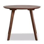 MAISONS : Intérieur + Extérieur Table d'appoint ronde Creekside 23" style Mid-Century Modern Noyer
