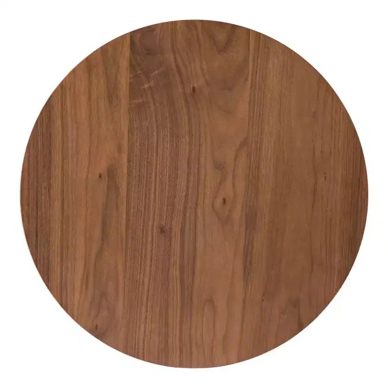 MAISONS : Intérieur + Extérieur Table d'appoint ronde Creekside 23" style Mid-Century Modern Noyer