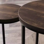 Tables gigognes rondes Nathan James Lula Muscade/Noir