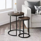 Tables gigognes rondes Nathan James Lula Muscade/Noir