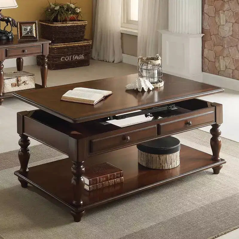 Table basse Farrel, finition noyer, par Acme Furniture