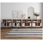 Nathan James Lot de 4 Telos Cubby Console Blanc