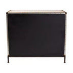 Baxton Studio Benton Armoire de rangement 4 tiroirs en toile beige/café/noir