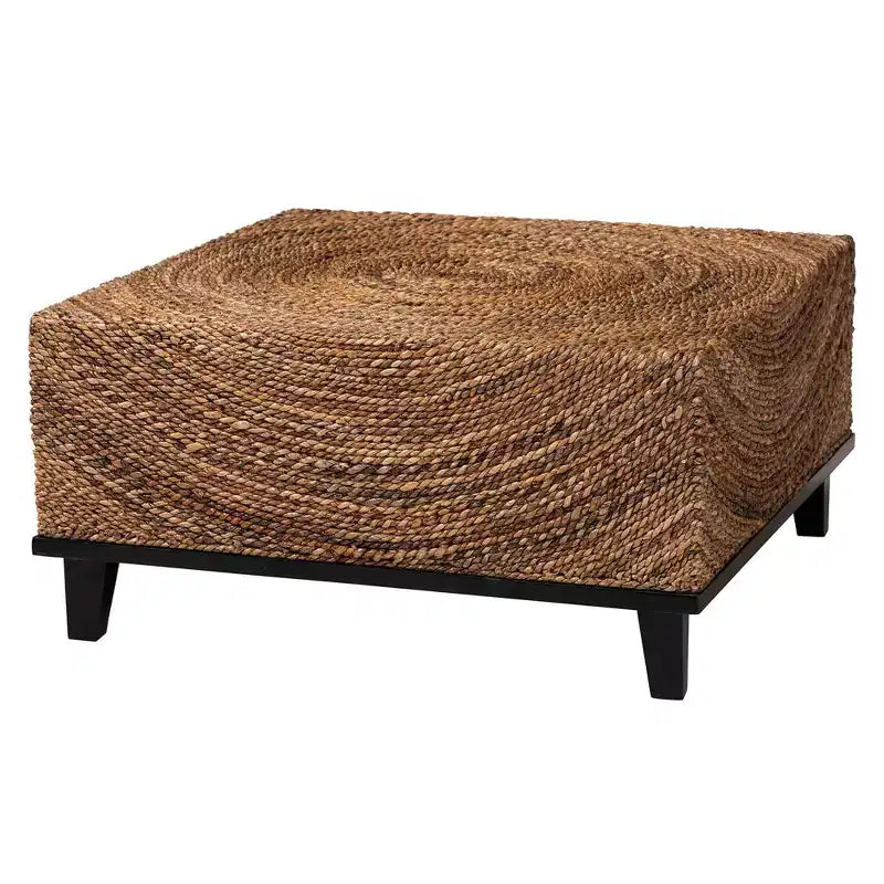 Table basse Verino bali & pari en jonc de mer naturel/marron expresso