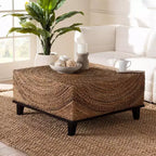 Table basse Verino bali & pari en jonc de mer naturel/marron expresso