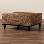 Table basse Verino bali & pari en jonc de mer naturel/marron expresso
