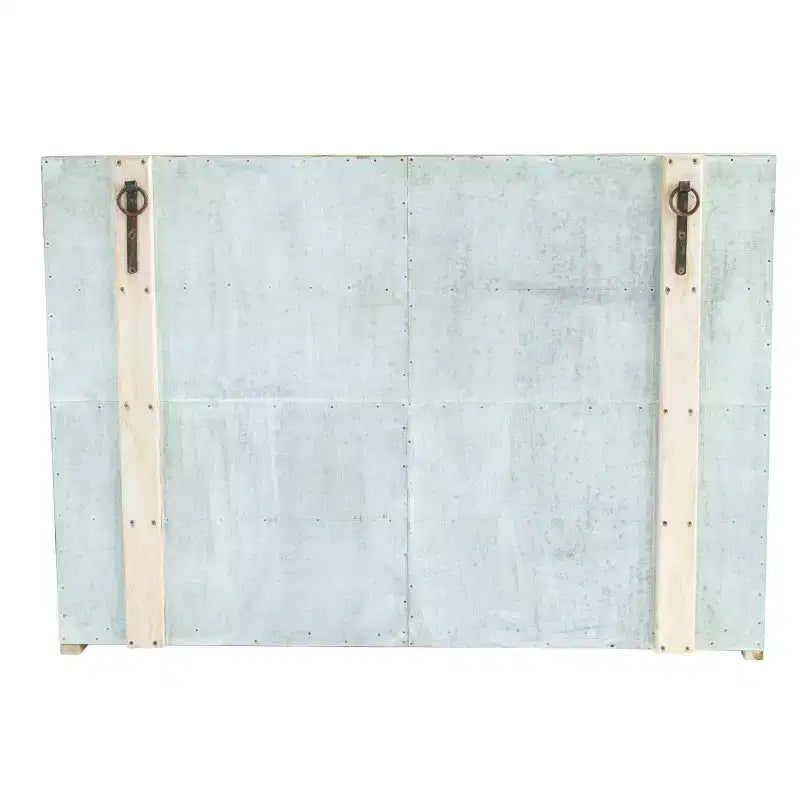 Meuble de rangement décoratif en bois historique de 101,6 cm de haut, 4 portes, brun : Fermeture magnétique, étagères fixes