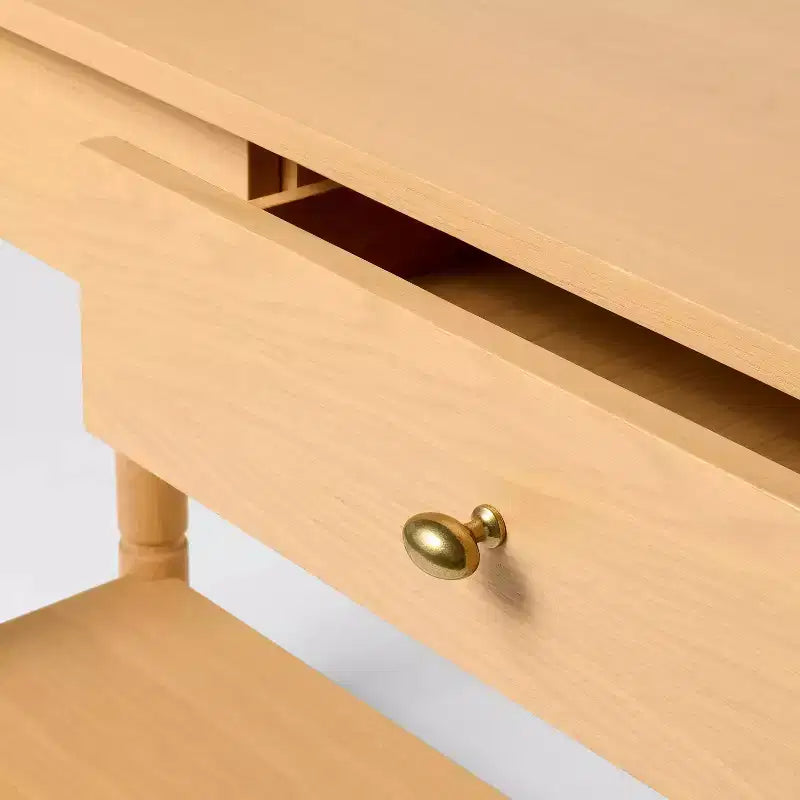 Table console moderne en bois de 60 po avec tiroir, brun - Threshold™ conçue avec Studio McGee