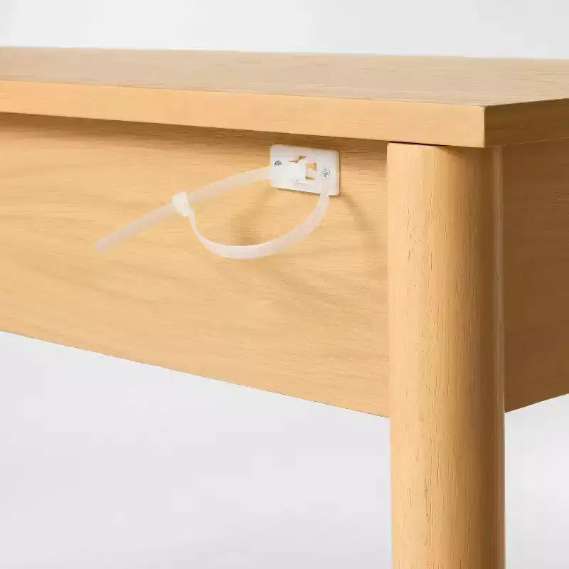 Table console moderne en bois de 60 po avec tiroir, brun - Threshold™ conçue avec Studio McGee