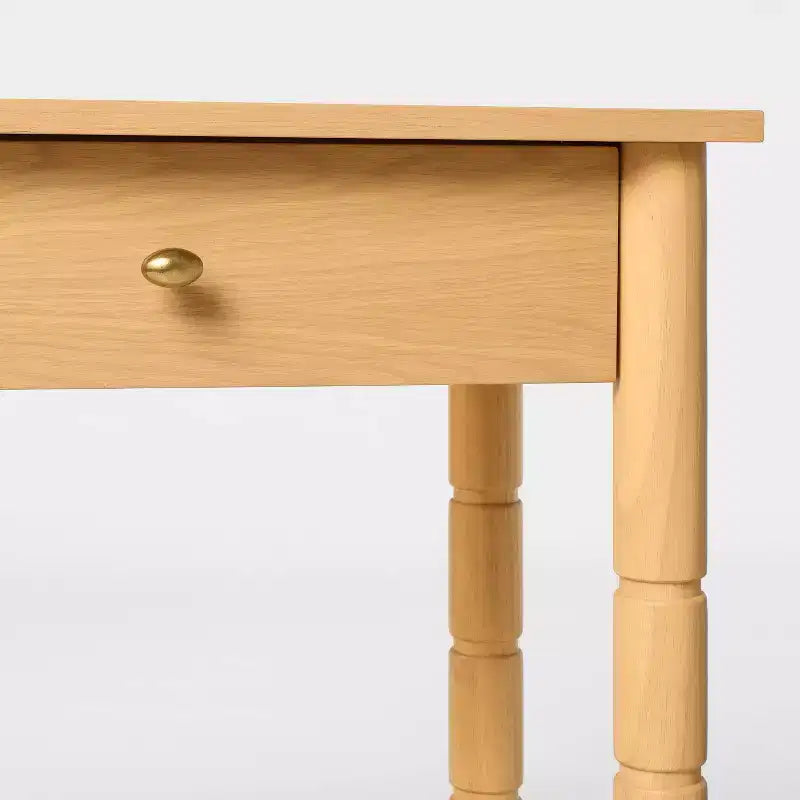 Table console moderne en bois de 60 po avec tiroir, brun - Threshold™ conçue avec Studio McGee
