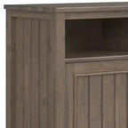 Meuble de rangement moyen Rowan brun fumé - WyndenHall : Étagères réglables, Meuble TV, Gestion des câbles