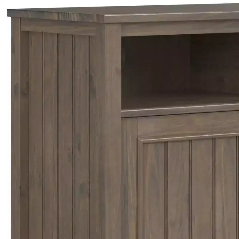 Meuble de rangement moyen Rowan brun fumé - WyndenHall : Étagères réglables, Meuble TV, Gestion des câbles