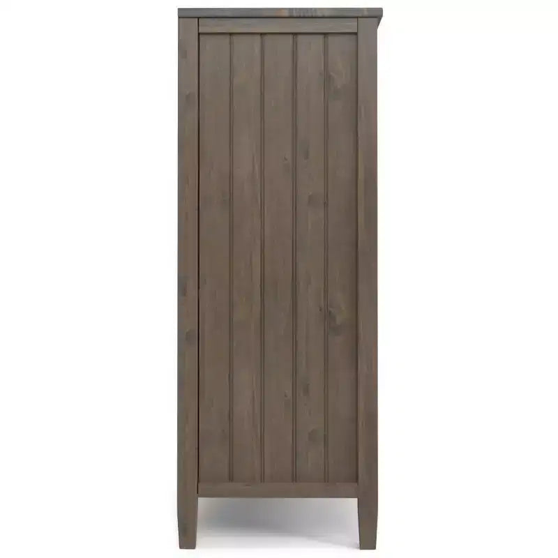 Meuble de rangement moyen Rowan brun fumé - WyndenHall : Étagères réglables, Meuble TV, Gestion des câbles