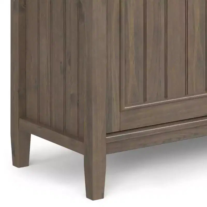 Meuble de rangement moyen Rowan brun fumé - WyndenHall : Étagères réglables, Meuble TV, Gestion des câbles