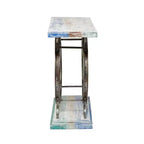 Table console rustique marron - Olivia & May : Cadre en fer robuste, Aucun assemblage requis, Utilisation en intérieur