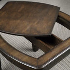 Table d'appoint de fin de partie Diletta avec échiquier Noyer foncé - Steve Silver Co. : Bois dur et MDF, Plateau réversible, Forme carrée