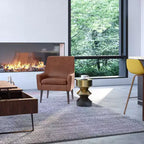 Table d'appoint Clover noire/laiton - WyndenHall : Cadre en fer moderne résistant aux rayures, forme ronde, 49,78 cm de hauteur, 35,56 cm de largeur