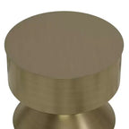 Table d'appoint Clover noire/laiton - WyndenHall : Cadre en fer moderne résistant aux rayures, forme ronde, 49,78 cm de hauteur, 35,56 cm de largeur