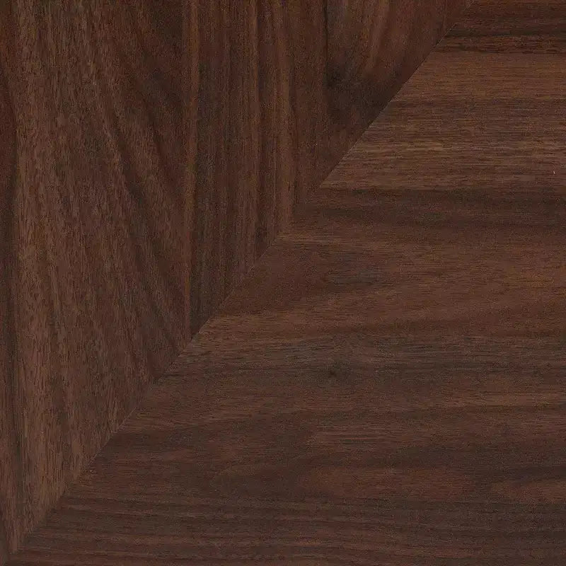 Meuble à chaussures en bois Graceland Noyer Marron/Or - Baxton Studio : Design Mid-Century, 6 étagères, organise 18 paires