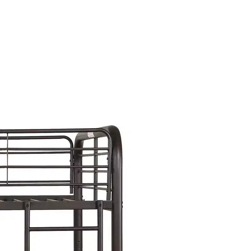Acme Furniture lit superposé double Bristol Loft de 79 po et lit superposé brun foncé : cadre en métal, pas besoin de sommier tapissier