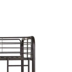 Acme Furniture lit superposé double Bristol Loft de 79 po et lit superposé brun foncé : cadre en métal, pas besoin de sommier tapissier