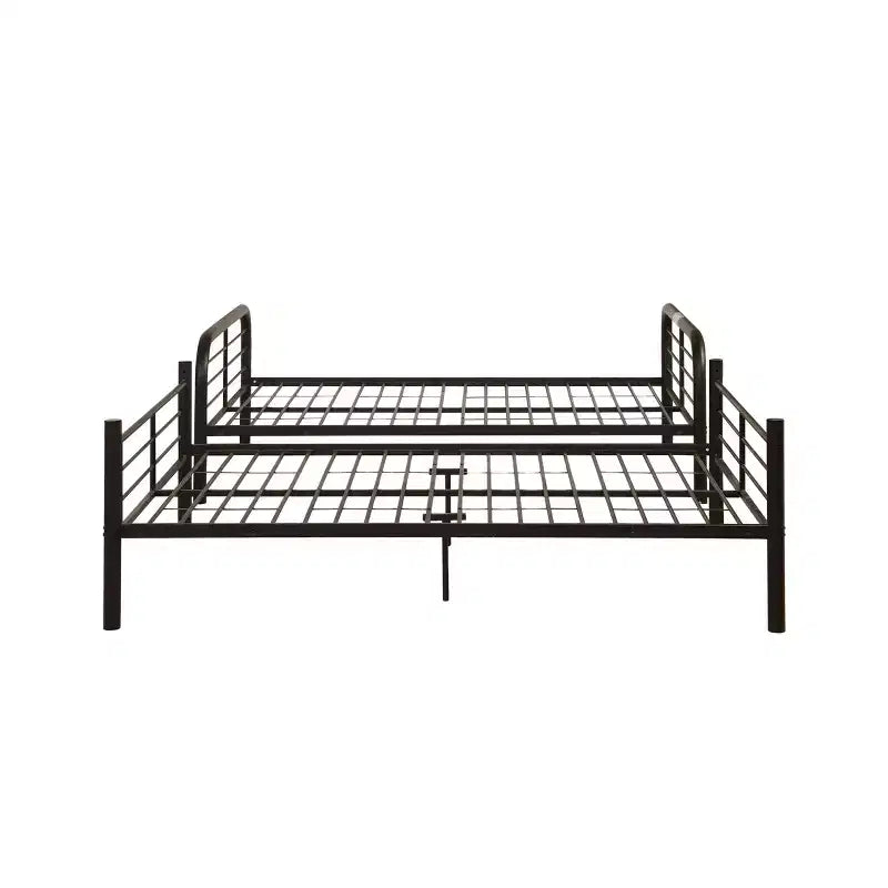 Acme Furniture lit superposé double Bristol Loft de 79 po et lit superposé brun foncé : cadre en métal, pas besoin de sommier tapissier