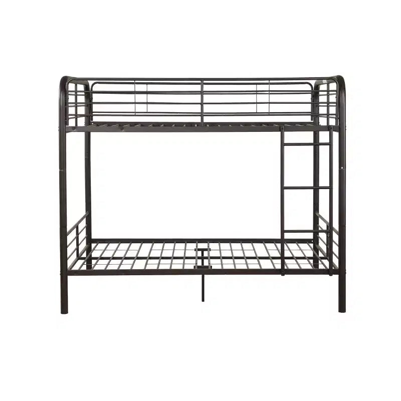Acme Furniture lit superposé double Bristol Loft de 79 po et lit superposé brun foncé : cadre en métal, pas besoin de sommier tapissier