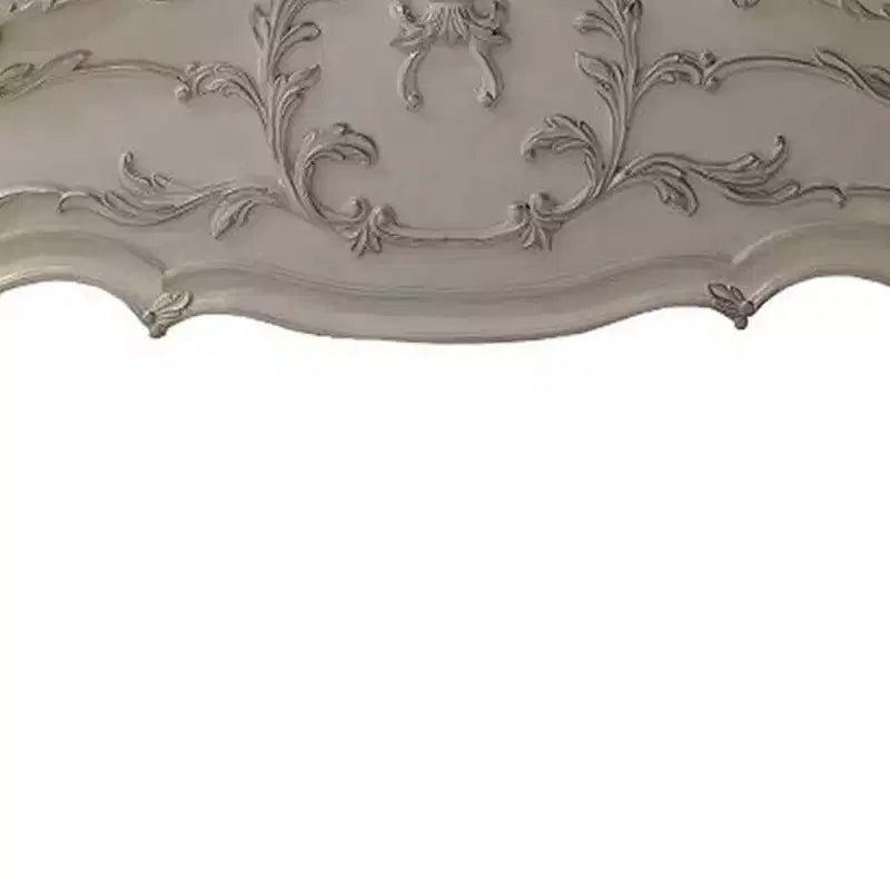 Lit King Oriental 92" Dresden avec Sculptures Style Rococo et Similicuir - Acme Furniture