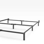 Cadre de lit métallique compact noir Zinus California King 7" : Acier durable, 9 pieds de support, conception respectueuse des orteils